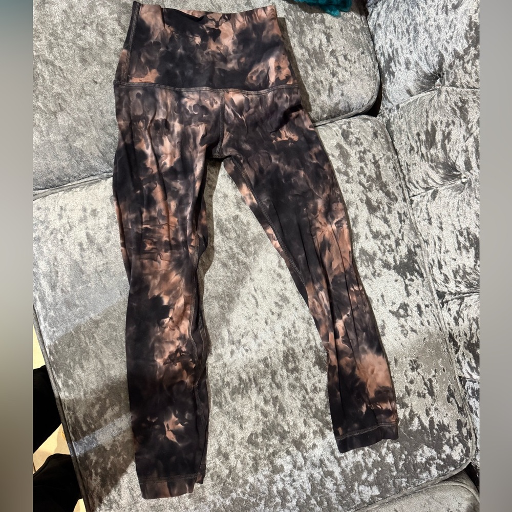 Lululemon wunder train tie dye leggings. Size 0.